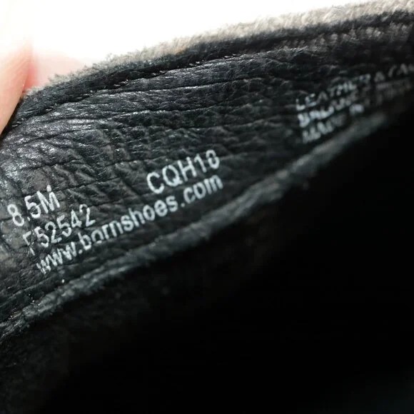 Born Womens Fredrika Boots Size 8.5 Gray Distressed Suede Bootie Mid Block Heel - Picture 10 of 12